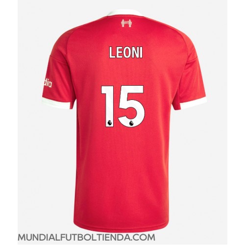 Camiseta Liverpool Giovanni Leoni #15 Primera Equipación Replica 2025-26 mangas cortas